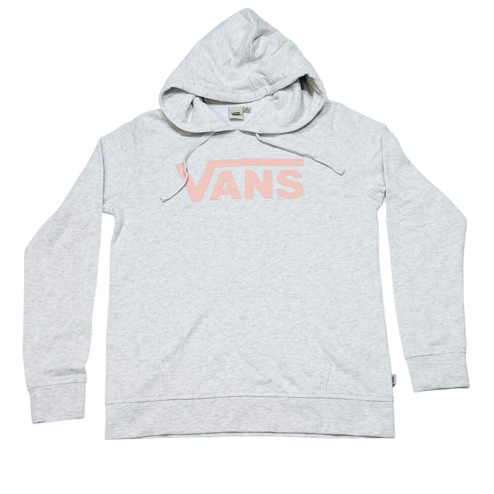 Vans Off The Wall Classic Hoodie Pullover Women Small Gray Sweater Sweatshirt